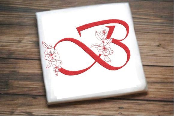 B Floral Monogram Letter: A Designer’s Take