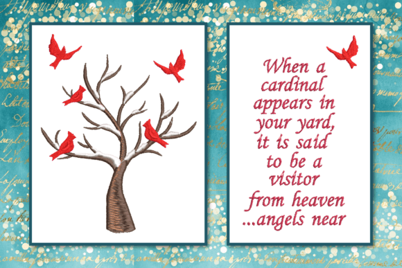 Cardinal Poem Embroidery Design Review