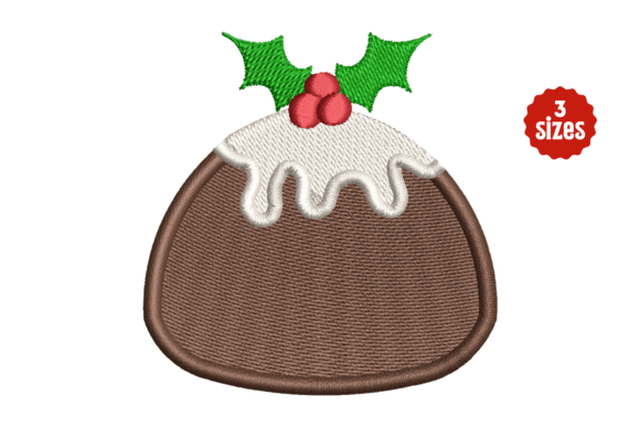 Christmas Pudding Traditional Cake Embroidery Design Review