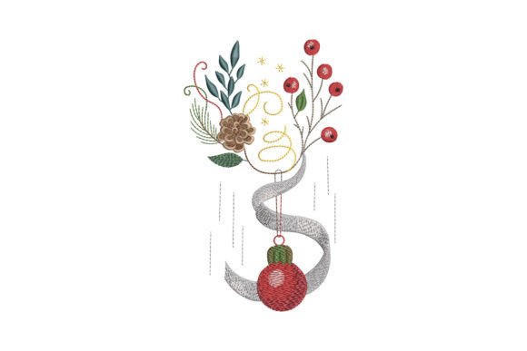 Christmas Wineglass: A Festive Embroidery Design Review