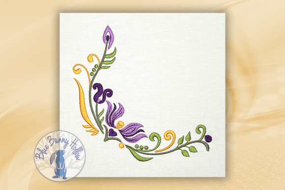 Floral Corners 3: A Garden of Embroidery Possibilities