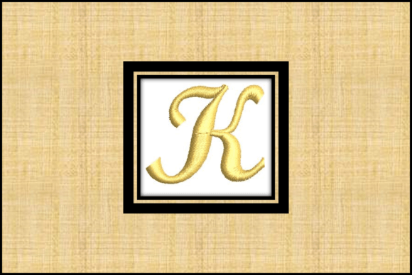 Gold Letter K: A Designer’s Take on a Stylish Embroidery Monogram