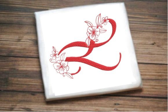 L Floral Monogram Letter: A Versatile Embroidery Design for Small Shop Success