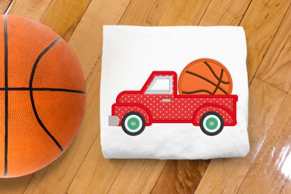 Vintage Truck with Basketball Applique